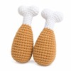 Zasle Handmade Crochet Cat Toy, Catnip & Crinkle Drumstick, 2
