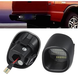 Generic Leesoot 2 Pcs Error Free Xenon White LED License Plate Light Compatible with 98-05 Chevy Blazer S10 Pickup GMC Sonoma, 98-01 GMC Jimmy Oldmobile Bravada 15721389