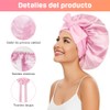 Set de 4 Piezas para Dormir, 2 Gorros de Seda