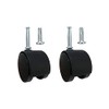 Shepherd 2" Smooth-Rolling Twin Wheel Office Chair Casters, Dual-Wheel Swivel