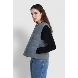 JAJU [JAJU/자주] 여 라이트 다운필 베스트_블루 그레이 [JAJU] Women's Light Down Fill Vest_Blue Grey