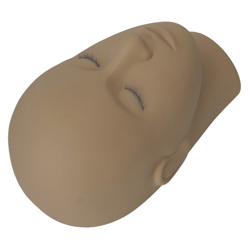 Eyelash Extension Mannequin Head 3 Layer Lashes Makeup Beauty Silicone