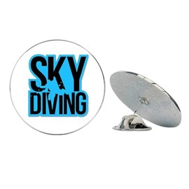 NYC Jewelers Skydiving Metal 0.75" Lapel Hat Pin Tie Tack Pinback