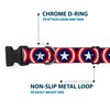 Buckle Down 'Captain America Shield Repeat Navy Plastic Clip Collar,