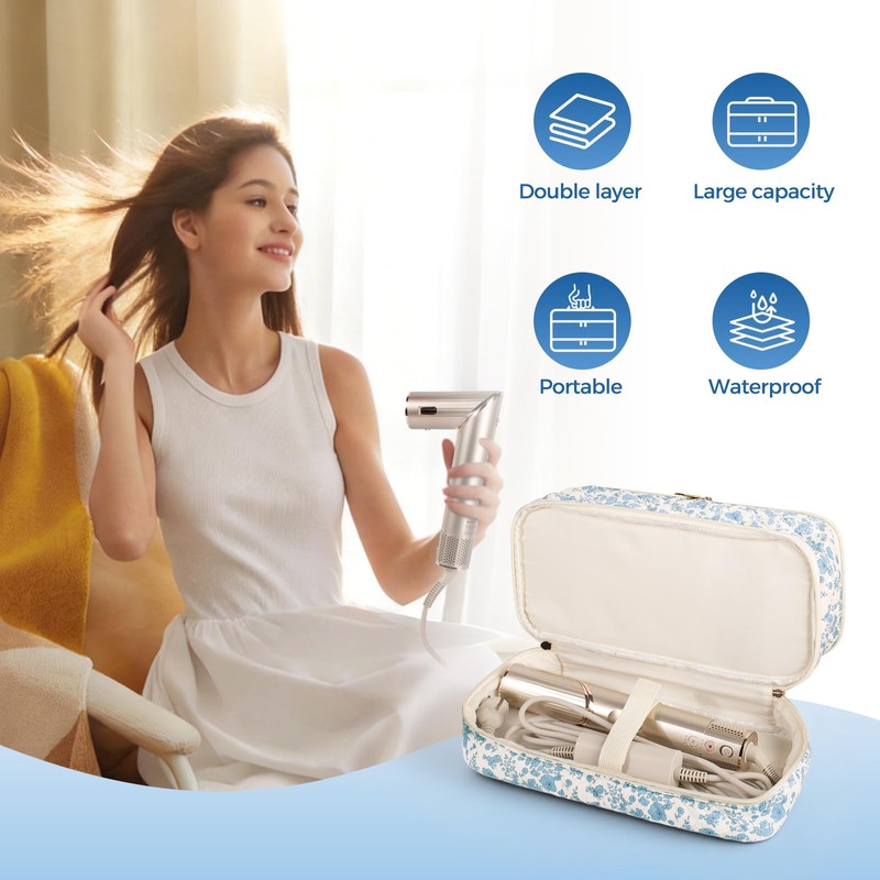 Hair Tools Travel Bag for Shark Flex Style Hair Dryer,