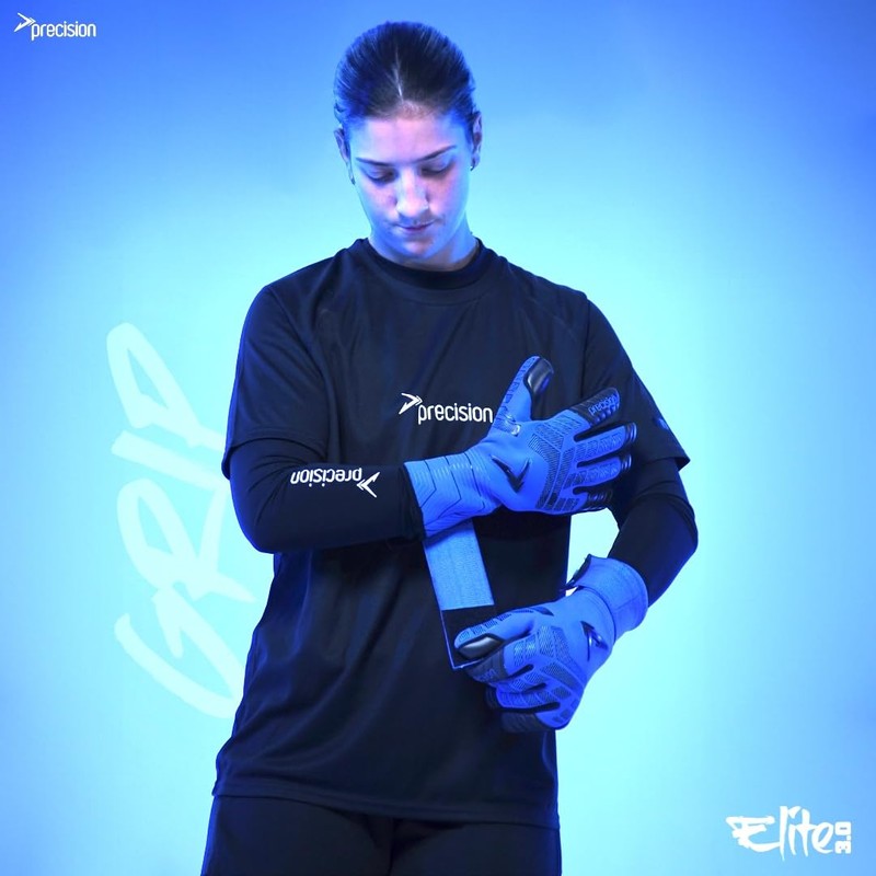 Precision Elite 3.0 Grip Goalkeeper Gloves, 4 mm Blue NB