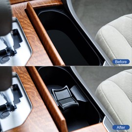 Cup Holder Insert Divider Compatible with Toyota Camry 2007 2008 2009 2010 2011 Toyota Camry Accessories Replaces GN621-06740 55618-06020 （Black）