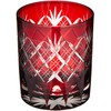 Tajima Glass TG04-24-1R Tajima Glass, Edo Kiriko Layered Yarachi, Chrysanthemum,