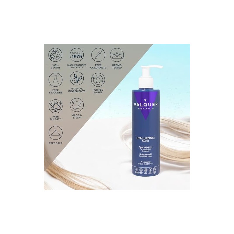 VALQUER Mascarilla Ácido Hialurónico Zero | 275 ml