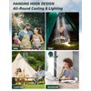 DUKUSEEK Tent Ceiling Fans for Camping, 10400mAH Large Capacity Portable