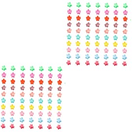 PACKOVE 200pcs Flower Hair Clips for Girls Hair Grips for Toddlers and Teens for Parties Weddings and Everyday Use