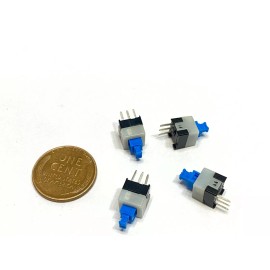 endlessparts 4 Pieces 7x7mm Latching Push Button On-Off Switch DIP-3pin computer keyboard B10