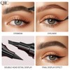 Q710 2in1pen,4-Tip Brow pen&Eyeliner,Dcuble-ended design,wild eyebrow makeup,microblading eyebrow pen,waterproof,Soft nib,With