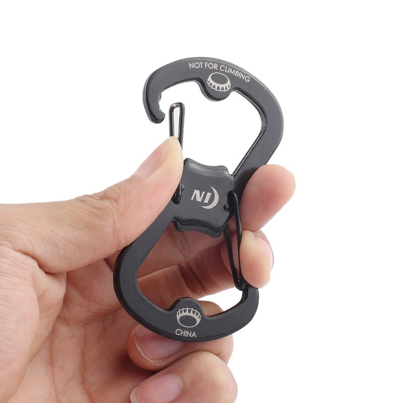 Nite Ize SBO-03-01 Stainless Steel S-Biner Ahhh Multifunction Carabiner Keychain