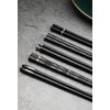 MZSX Chopsticks, Gift Set, High-end Luxurious Professional Design, Super Strong