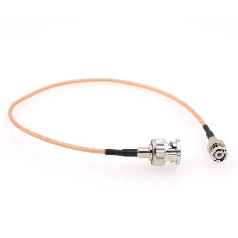 drri BNC to Mini BNC Male Straight Crimp RF Pigtail