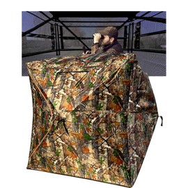 Jdfdexc Hunting Blind See Through with Carrying Bag, 2-3 Person Pop Up Ground Blinds 270 Degree, 300D Portable Resilient Hunting Tent for for Deer Hunting Turkey Hunting
