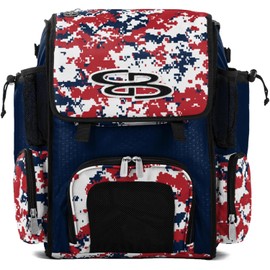 Boombah Mini Superpack Bat Bag PS-9014-3001C23 Digital Camo Navy/Red