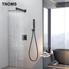 TNOMS Shower System with 10 Inch Rainfall Shower Head and