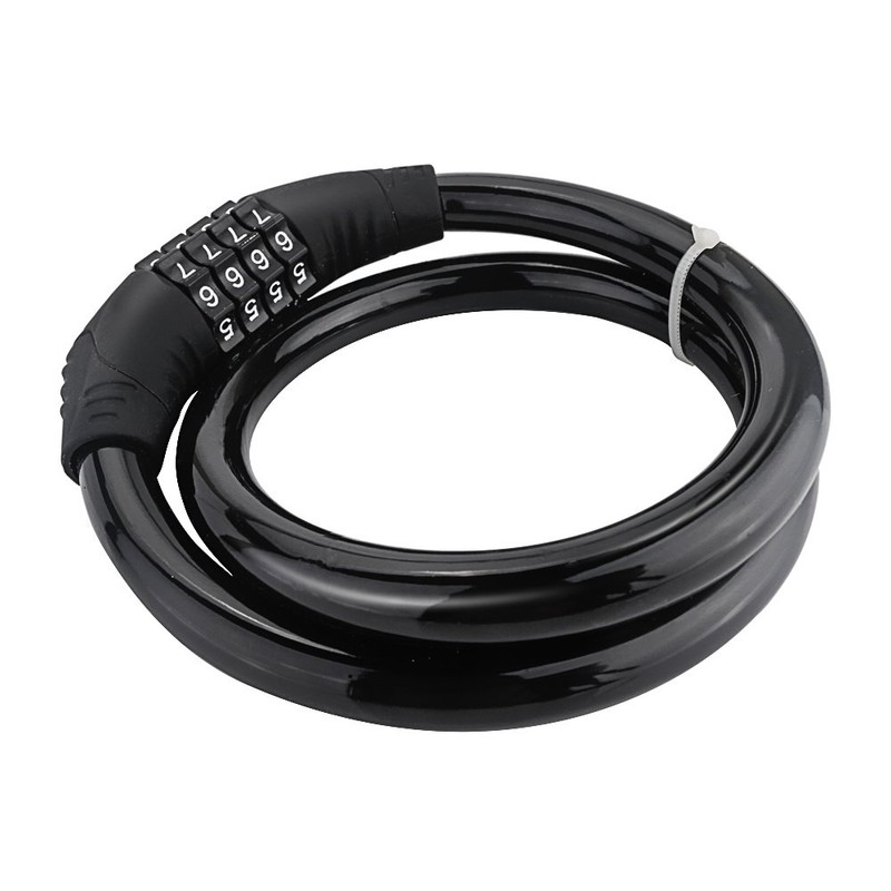 Sanwo Security Bike Lock 4 Digit Resettable Combination Cable Lock
