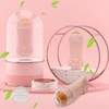 Oil-Free Volcanic Stone Face Roller for Oily Skin & Sebum Control Portable Pink 9ea