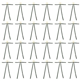 PATIKIL 24 Pcs 3/8" Velvet Bows Vintage Wreath Bow Ribbon Gift Bows Dark Green, 9"x13"