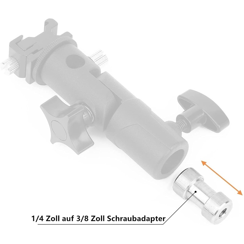 Voarge Camera Thread Adapter 1/4 to 3/8 Inch Tripod Screw,