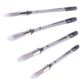 Wesquer Trim Paint Brush Edge Painting Tool for Painting Detail Areas and Small Paint Repairs Small Paint Brushes, Art Application,Sash, Baseboards,House Wall Corners 4pack with 0.45" 0.6" 0.75" 0.8"