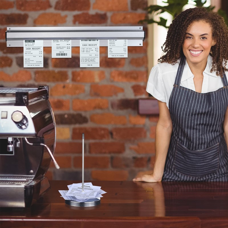 Photect 2 Pcs 16 Inch Restaurant Ticket Holder with 2