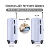 GinzaTravel PP material 3-piece expandable luggage sets with Spinner Wheels，