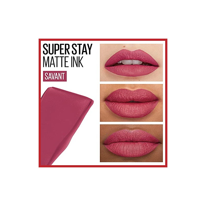 Labial líquido indeleble Matte Ink Maybelline, tono 80 ruler +