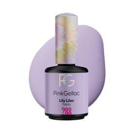 PINK GELLAC Shellac Gel Nail Polish 15 ml for UV LED Lamp 288 Lilly Lilac Violet Purple Gel Nail Polish for UV Nail Lamp LED Nail Polish Gel Polish