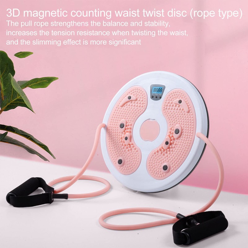 Twist Waist Balance Board, Fitness Twist Disc with Rope for