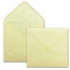 Glüxx Agent 25 square envelopes light yellow - 15.5 x