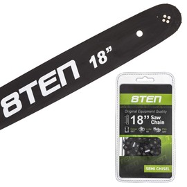 8TEN Chainsaw Guide Bar and Chain for Stihl MS 170 210 211 231 241 250 251 4717 22LPX068G 18 inch .063 .325 68DL