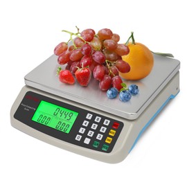 KNSWE Commercial Food Scale 40KG Large Digital Kitchen Scale Baking Cooking Bread Meat Weight Price Computing Scale Stainless Steel Parts and Coins Counting Scale for Deli Stores Tare Function