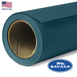 Savage Seamless Paper Photography Backdrop - Color #5 Ultramarine, Size 53 Inches Wide x 36 Feet Long, Backdrop for YouTube Videos, Streaming, Interviews and Portraits - Made in USA