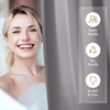 AmazerBath Extra Long Shower Curtain Liner, Grey Shower Liner 84
