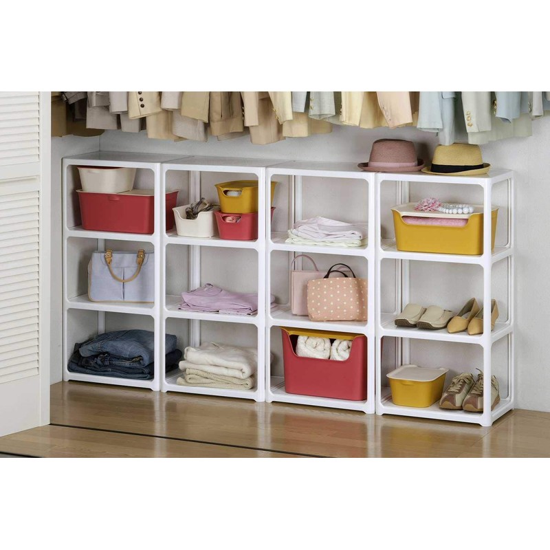Sanka Storage Box Lid S Yellow (188×263×18mm) squ+ katasu Kf-SYE
