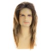 Dsimeig Mens Long Wavy Brown Wig Natural Layered Synthetic Halloween