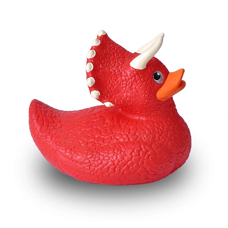 Wild Republic 23210 Rubber Duck, Triceratops, 4 Inches