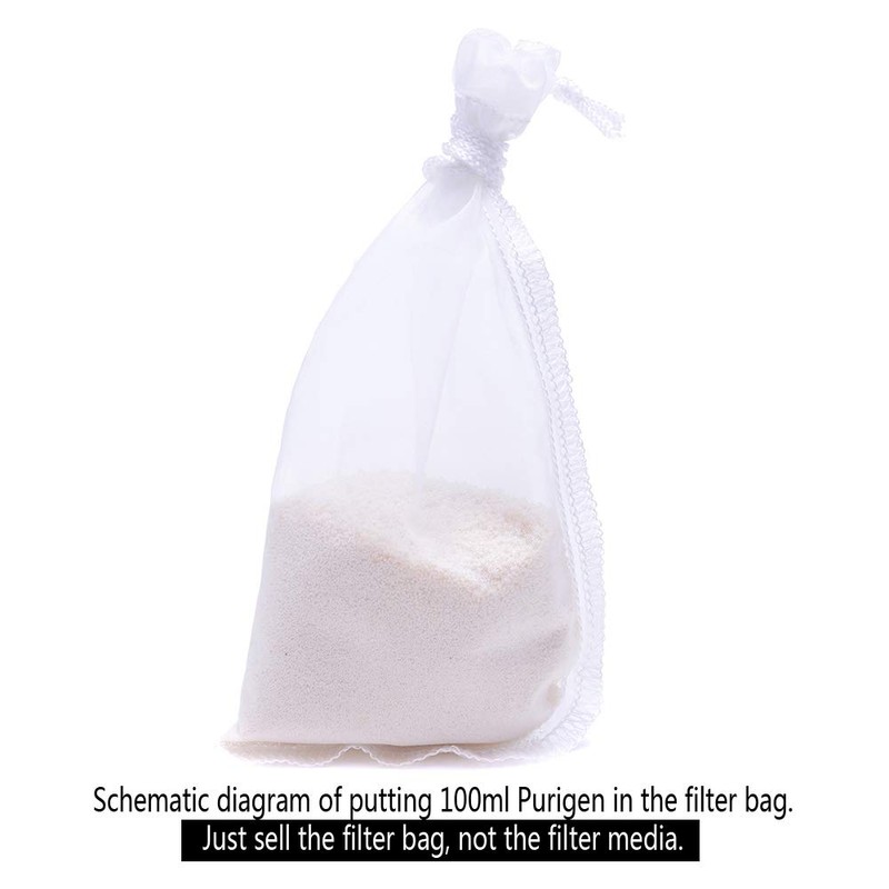 ALEGI Media Filter Bag Aquarium Extra Fine,Reusable 180 Micron Drawstring