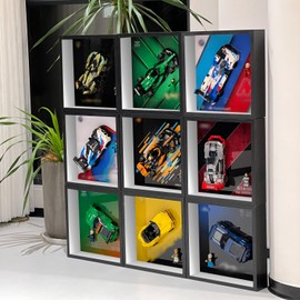 iLuane Display Wallboard for Speed Champions Aston Martiin Safety Car 76925, Adult Collectibles Wall Mount, Home or Office Décor (No Car Included)
