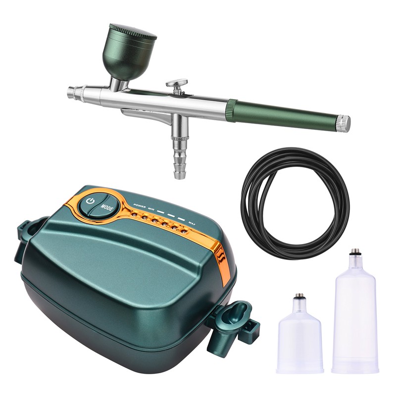 Multi Functional Airbrush Kit with Pump 5 Levels Adjustable Dual