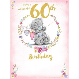 Me To You Bear Wonderful 60th Large Birthday Card