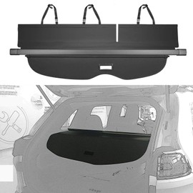Trunk Cargo Cover For Jeep Grand Cherokee 2011 2012 2013 2014 2015 2016 2017 2018 2019 2020 2021 Retractable Rear Trunk Cargo Luggage Security Shade Cover Shield Interior Accessories (Black)