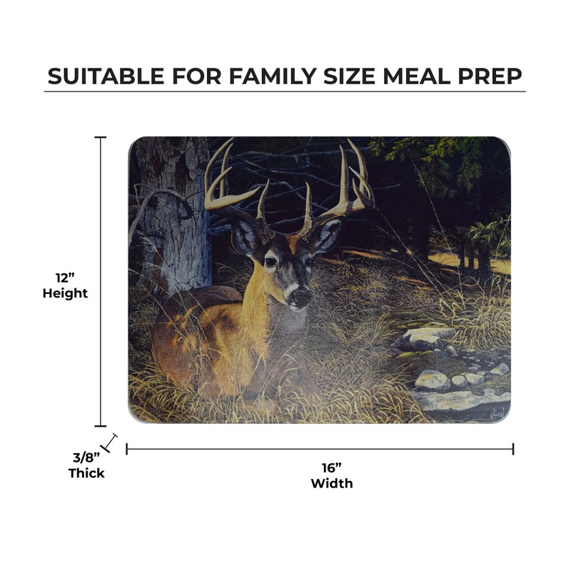 Rivers Edge Products Large 12in x 16in Decorative Tempered Glass