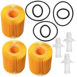 Unbranded 3PCS 04152-YZZA1 04152-31090 Oil Filter For Lexus RX350 450H Toyota Camry RAV4