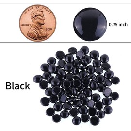 Mipruct Vase Filler,Colorful Crystal,Stone Gem for Garden,Decorative Glass Beads,Glass Gem in Vase,0.75LB-Approx (Black)…