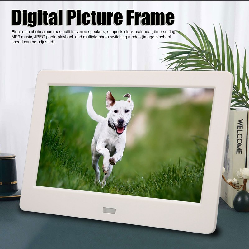 7inch HD Digital Photo Frame Clock Calendar MP3 Music Photo
